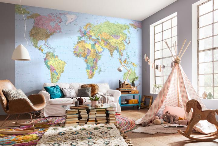 Actual product image Komar world map (368 x 248 cm)