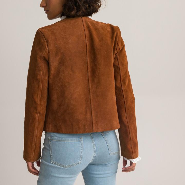 Image du produit La Redoute Collections Veste en cuir (48)