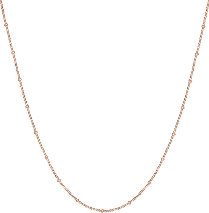 Elli Halskette Basic Panzerkette Kugeln Trend Fein 925 Silber (925er Sterling Silber, 60 cm)