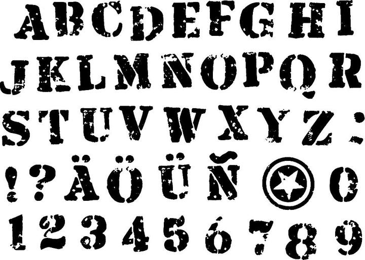 Actual product image Aladine Stamp Set "Letters & Numbers