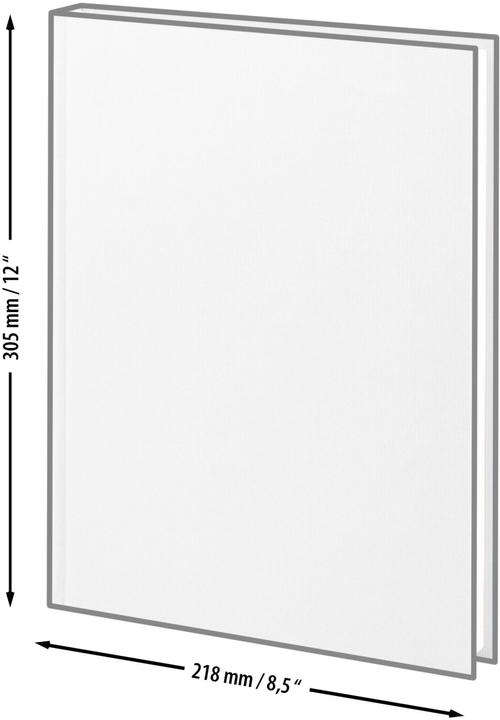 Produktbild Rössler Notizbuch SOHO A4 96BL schwarz (A4, Blanko)