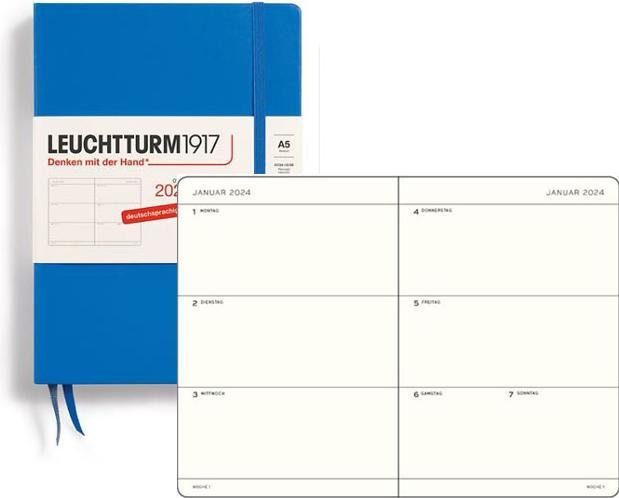 Image du produit Leuchtturm1917 LEUCHTTURM 3T/S MED.18mon HC SKY (A5)