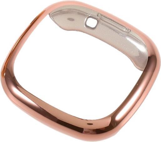 Actual product image Cover-Discount Fitbit Versa 3 / Sense - Rubber Protection Case rose gold