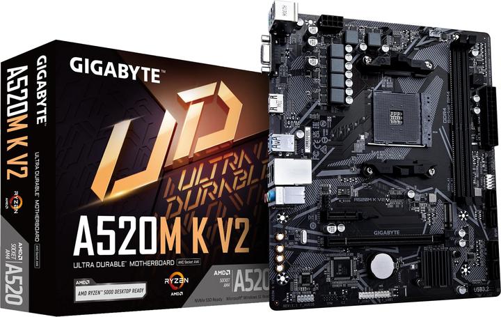 Gigabyte A520M K V2 1.0 (AM4, AMD A520, mATX)