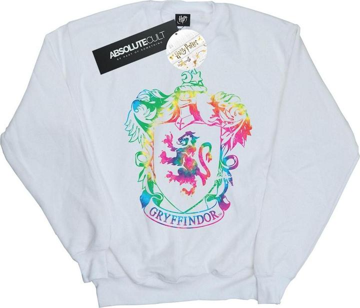 Actual product image Girls Gryffindor Crest Tie Dye Infill Sweatshirt (140, 146)