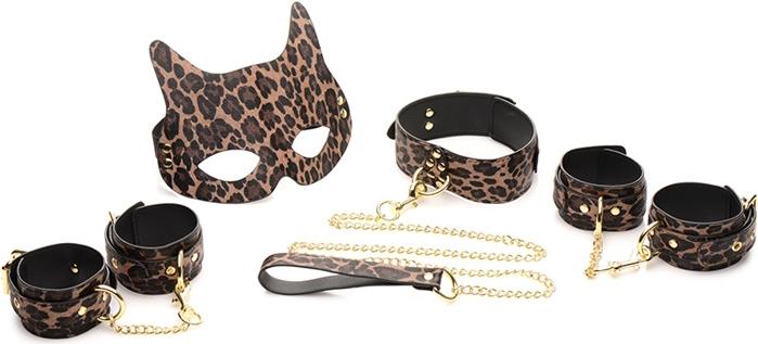 Actual product image Master Series Leopard Print Bondage Set