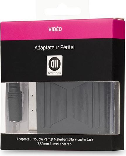 Image du produit D2 Diffusion C ble Jack 3,5mm femelle peritel m le/femelle 15cm