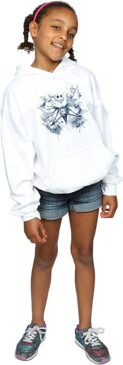 Actual product image Disney Girls Nightmare Before Christmas Paint Spray Carers Hoodie (140, 146)