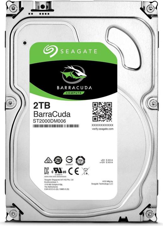 Productafbeelding Seagate BarraCuda (2 TB, 3.5", CMR)