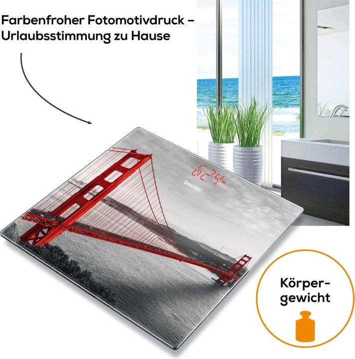 Produktbild Beurer Glaswaage GS 215 San Francisco (180 kg)