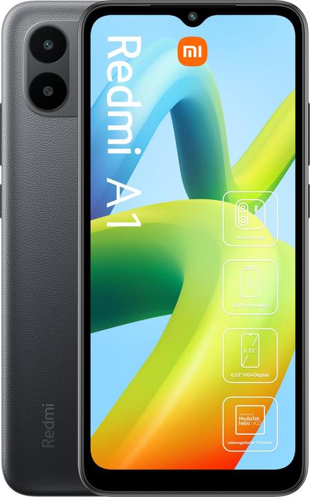 Actual product image Xiaomi Redmi A1 (32 GB, Black, 6.52", Dual SIM, 8 Mpx, 4G)