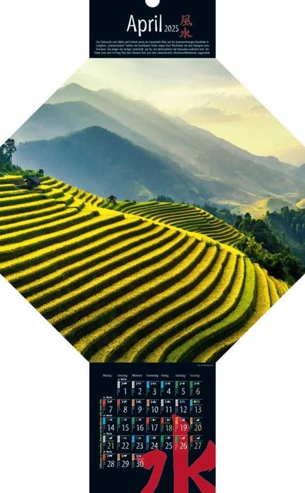 Produktbild Feng-Shui-Kalender 2025 (Harter Einband, Deutsch)