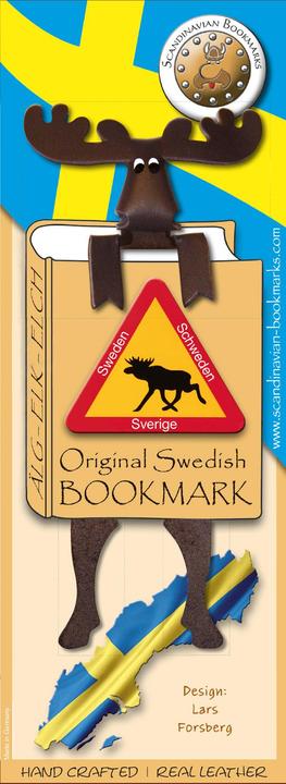 Scandinavian Bookmarks Bookmark moose, Sweden