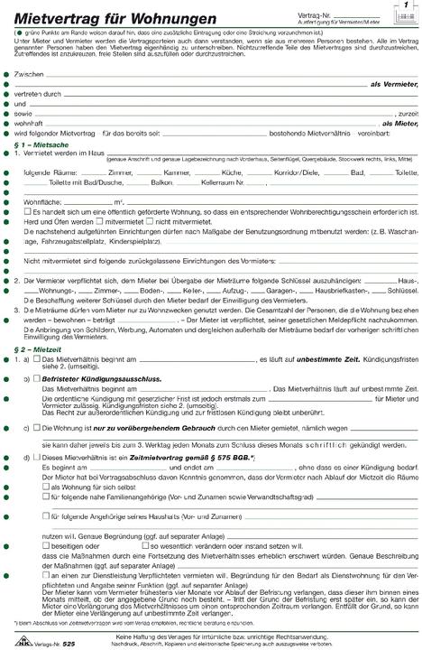 Nährwerte und Zutaten Rnk Mietvertrag Formular Papierformat: DIN A4 selbstdurchschreibend: Nein (4 x)