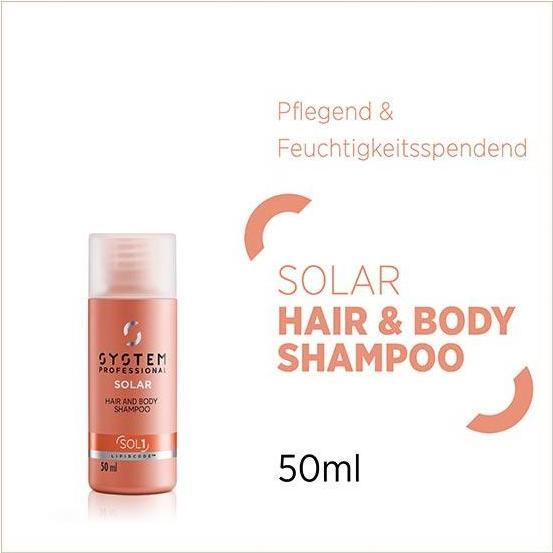 Produktbild System Professional Solar - Hair & Body Shampoo (50 ml, Flüssiges Shampoo)