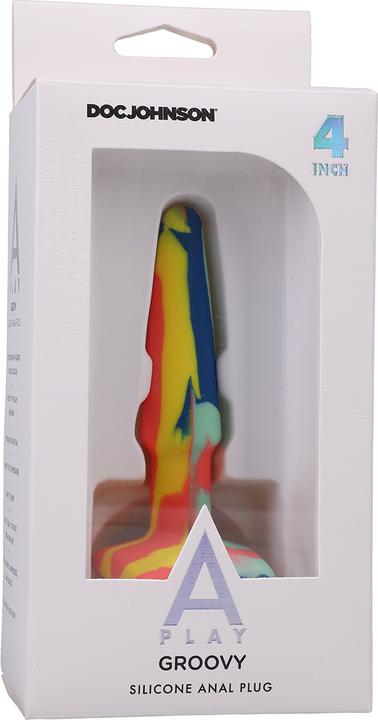 Actual product image Doc Johnson Groovy - Silicone Anal Plug - 4" / 10 Cm