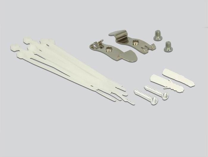 Actual product image Delock 12-port desktop patch panel, DIN rail kit