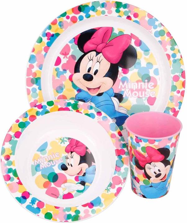 Stor Minnie Mouse "FEEL GOOD" - Geschirr-Set 3-teilig