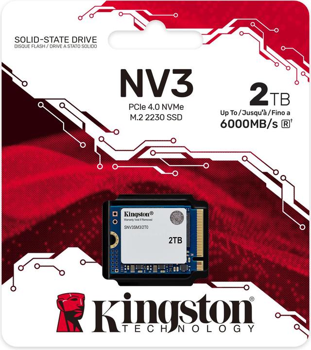 Actual product image Kingston NV3 (2000 GB, M.2 2230)