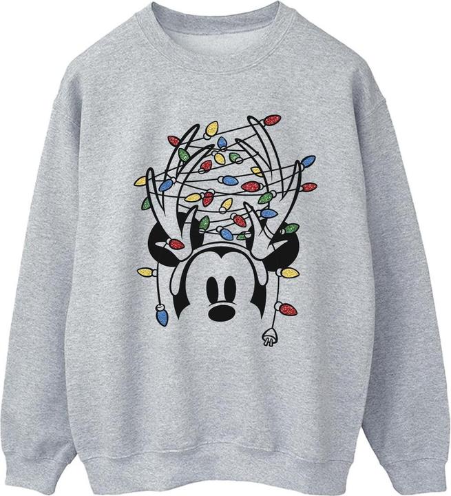 Produktbild Disney Mickey Mouse Christmas Head Lights Sweatshirt (M)