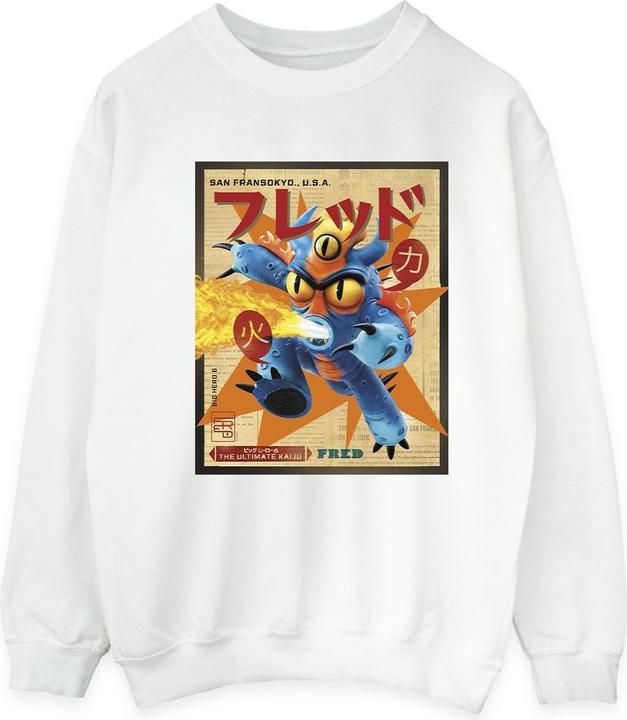 Immagine prodotto Disney Big Hero 6 Baymax Fred Newspaper Felpa Uomo (M)