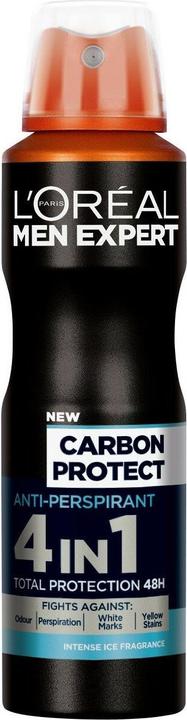 Produktbild L'Oréal Paris L'Oreal - Men Expert Carbon Protect 4W1 Anti-Perspirant Deodorant Spray 150Ml (Spray, 150 ml)