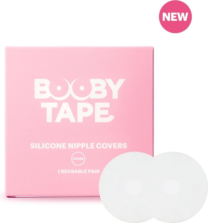 Booby Tape Nippelcover Clear aus Silikon, 1 Paar (Einzelpack, One Size)