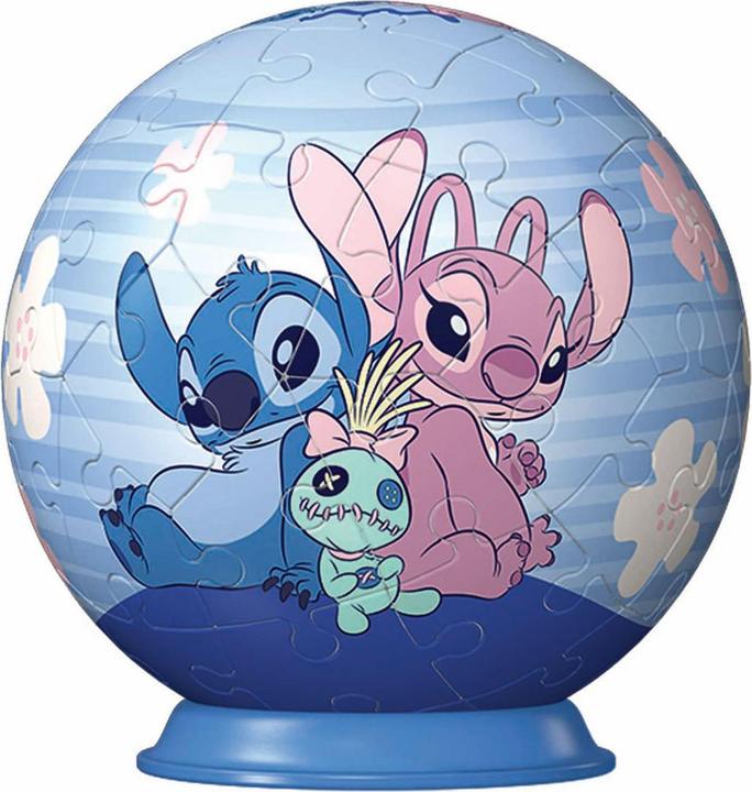 Actual product image Ravensburger 3D Puzzle 11597 - Puzzle ball Disney Angel - for big and small Stitch fans aged 6 and over (54 pieces)