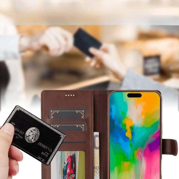 Produktbild LC.Imeeke iPhone 16 Pro - Leder Etui Hülle (Apple iPhone 16 Pro)