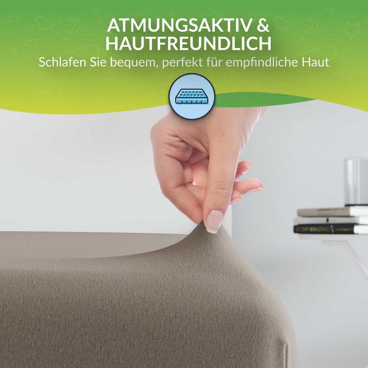Actual product image Etérea Microfibre Jersey Fitted Sheet (140 x 200 cm, 160 x 200)