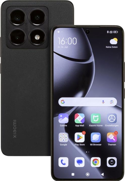 Image du produit Xiaomi 14T (256 Go, Noir Titan, 6.60", Double SIM, 50 Mpx, 5G)