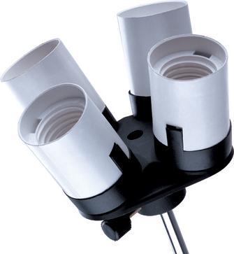 Immagine prodotto Linkstar Portalampada LH-4HU per 4 lampade + supporto del paralume