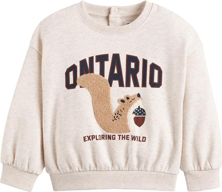 Produktbild La Redoute Collections Sweatshirt mit Rundhals und Eichhörnchen-Motiv (74)