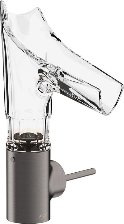 Produktbild Axor Starck V Einhebel-Waschtischmischer 140 mit Glasauslauf und Ablaufgarnitur - Facetten