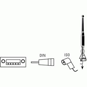 Produktbild Hama Kfz-Antennenadapter, Stecker DIN - Kupplung ISO