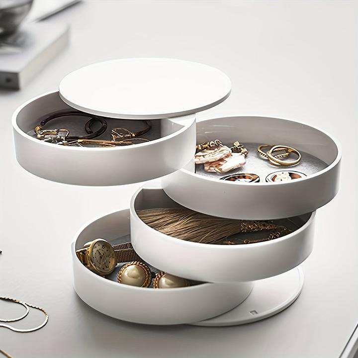Actual product image Only-Bags.Store Stylish, rotating, multi-layer desk organiser with lid - perfect for the