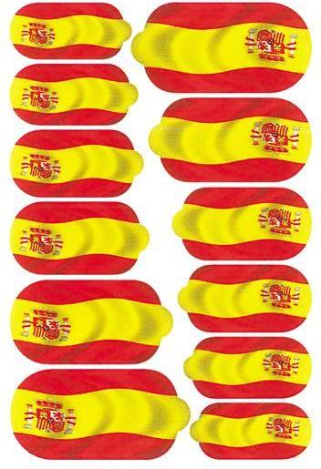 Actual product image You Nails Flag Spain (Nail decoration, Yellow, Red)