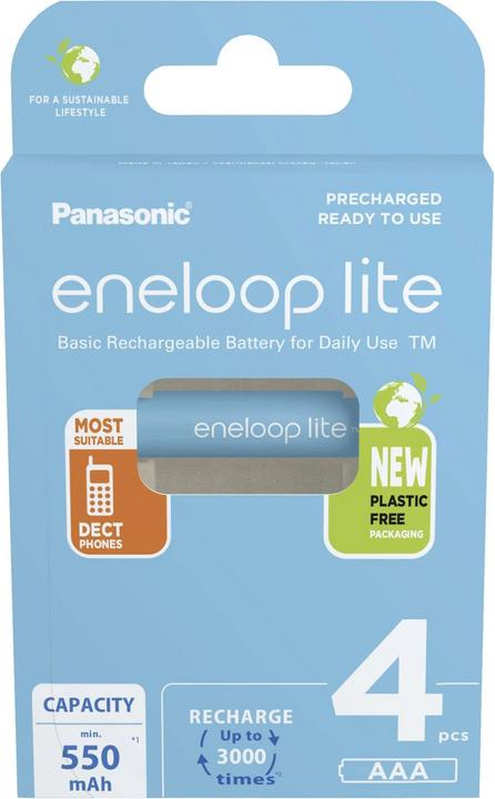 Actual product image Panasonic eneloop lite (4 pcs., AAA, 550 mAh)