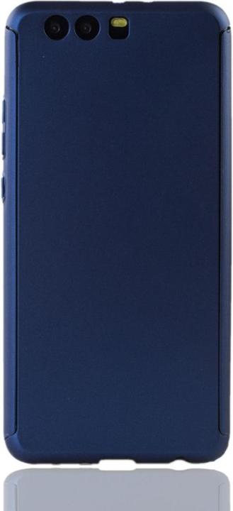 Produktbild König Design Hülle Handy Schutz für Huawei P10 Plus Full Case Cover Displayschutz Bumper Blau (Huawei P10 Plus)