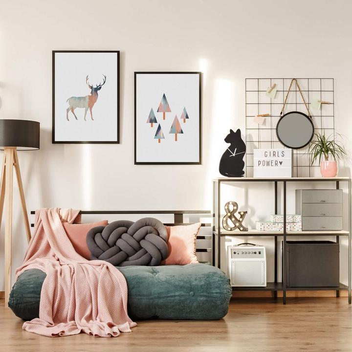 Actual product image Trenddeko Orara Studio - Pastel Deer (100 x 120 cm)