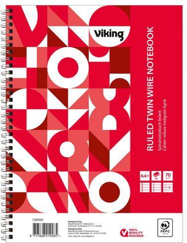 Image du produit Viking Carnet de notes DIN A4+ Ligné (A4+, À rayures, Couverture souple)