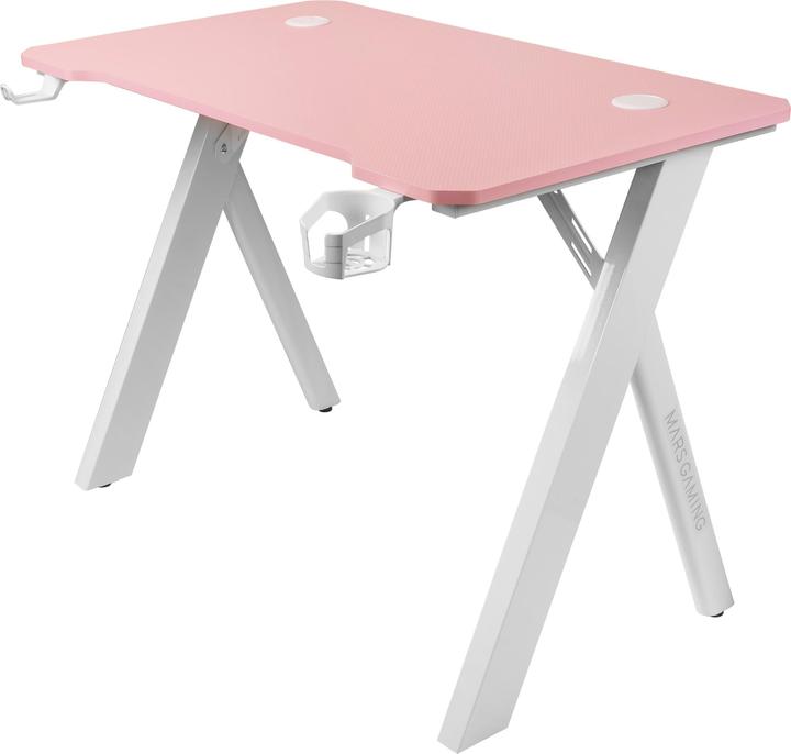 Actual product image Mars Gaming Bureau Gamer Mgd100 RGB (Rose/Blanc)
