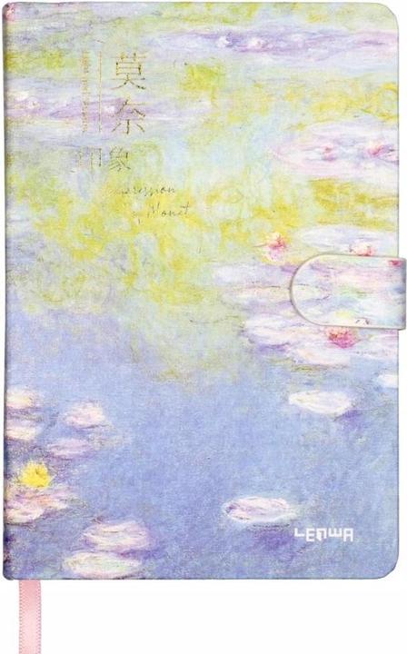 Produktbild Incood Notizbuch mit Verschluss B6/128K Monet Seerosen (Gepunktet, Speziallineatur, Blanko, Kariert, Harter Einband)