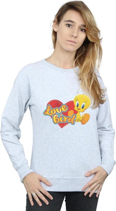 Actual product image Looney Tunes Womens/Ladies Tweety Pie Valentine's Day Love Bird Sweatshirt (M)