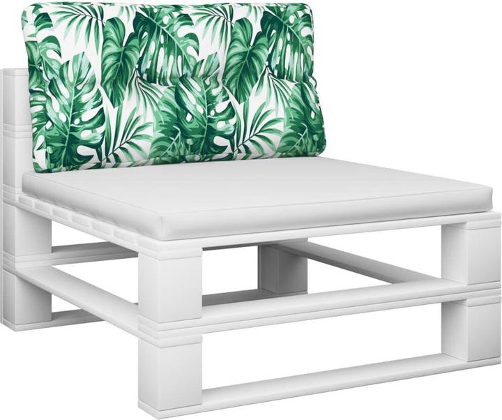 Actual product image VidaXL Pallet cushion Pallet cushion Pallet sofa Back cushion Leaf pattern (70 x 40 x 12 cm)