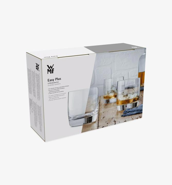 Produktbild WMF Gin Gläser Set 6tlg Tumbler Glas 300 ml Whisky Gläser Easy Plus bruchsicher (3 dl, 6 x, Gin Gläser)