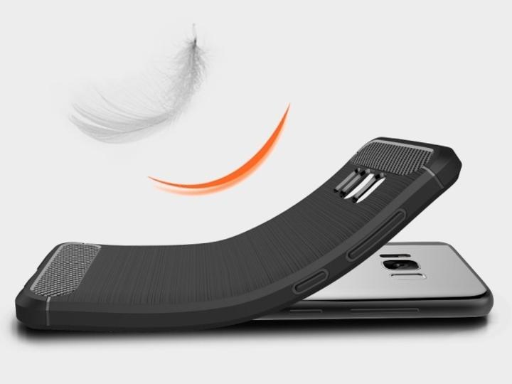 Produktbild Screenguard Samsung Galaxy S8 Hülle Carbon Brushed Soft TPU (Samsung Galaxy S8)