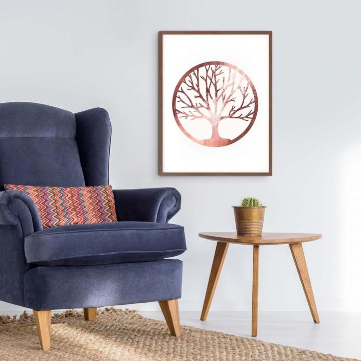 Actual product image Trenddeko Tree of life - rose gold look (30 x 40 cm)