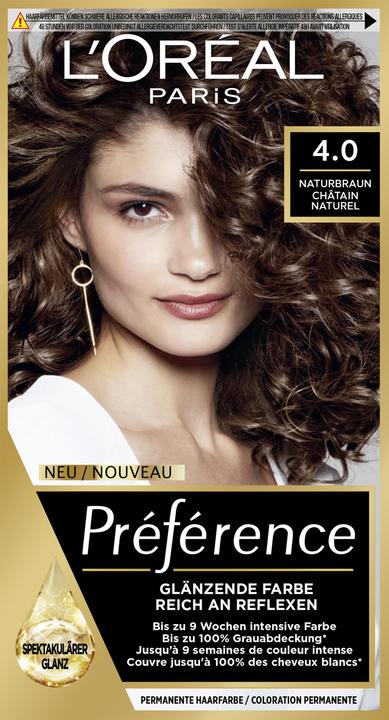 L'Oréal Paris Preference Core (Châtain naturel, 4 Naturbraun)