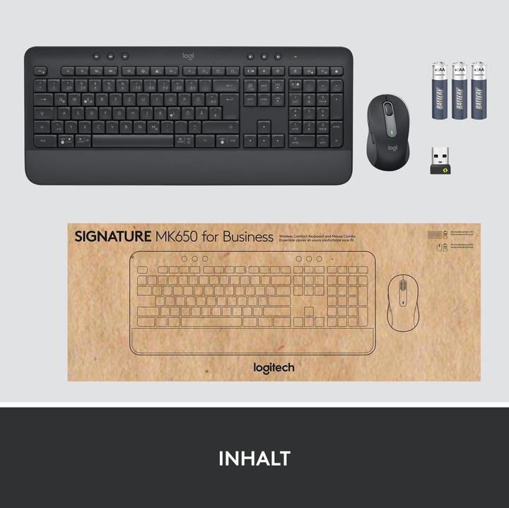 Produktbild Logitech MK650 Signature for Business (US, Kabellos)